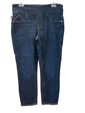 Rock & Republic Denim RX Fever Crop Dark Blue Stretch Jeggings - Size 10